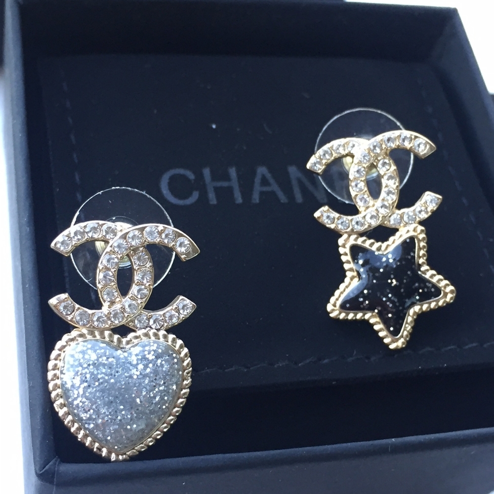Chanel Gold and Silver Earrings